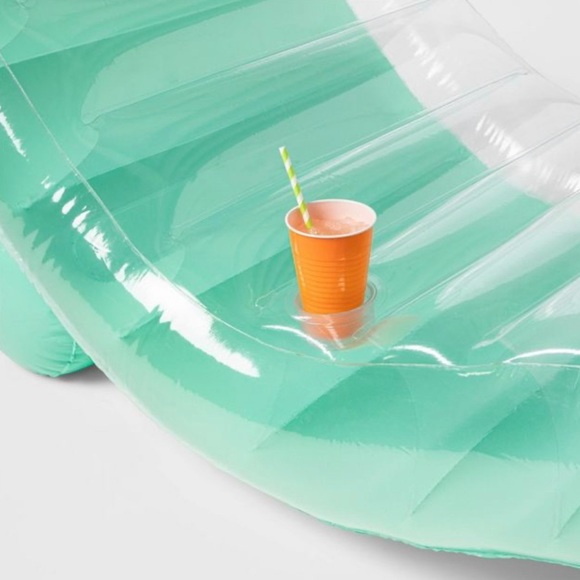 Chaise Pool Float Lounge Green - Sun Squad - Picture 2 of 6